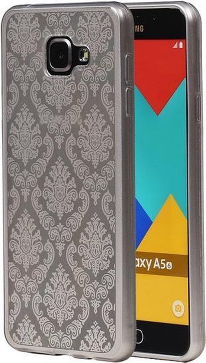 Zilver Brocant TPU back case cover hoesje voor Samsung Galaxy A5 (2016)