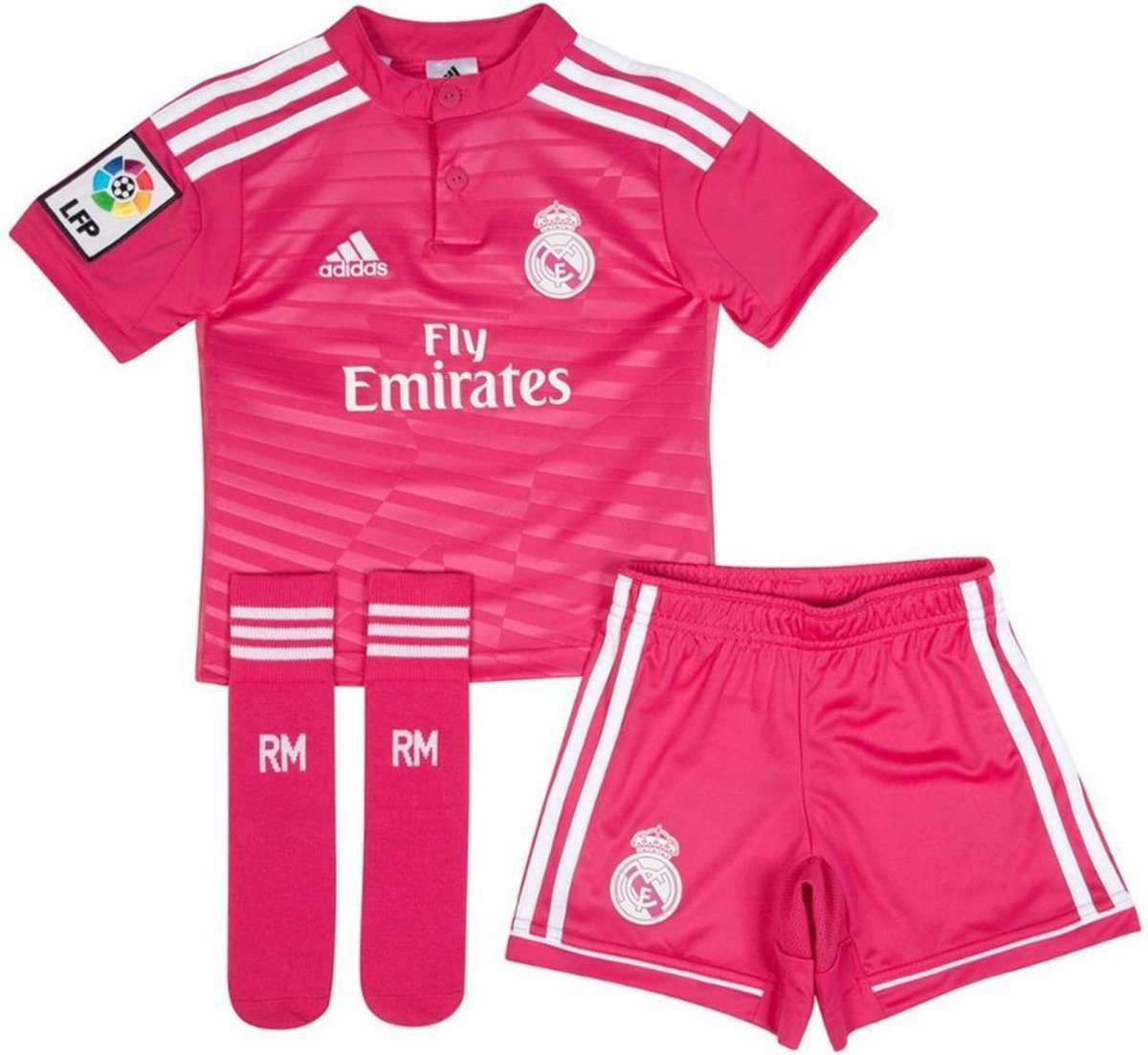 Wonderbaarlijk congestie Onzuiver Adidas Real Madrid Minikit - Maat 152 kinderen - Kleur Roze | bol.com