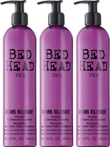 TIGI Bed Head Dumb Blonde Shampoo 3 x 400 ml
