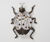 Wand decoratie - Muurdecoratie - Buiten - Binnen - Kever - smeedijzer - Bruin - 37x47cm