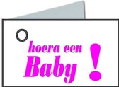 36 naamkaartjes 'hoera een baby!'