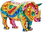 Barcino design mozaiek beeld carnival neushoorn klein