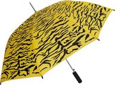 Parapluie imprimé tigre jaune / noir 80 cm