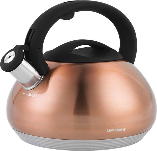 Klausberg KB-7385 fluitketel - 2,7L - rvs - alle warmtebronnen