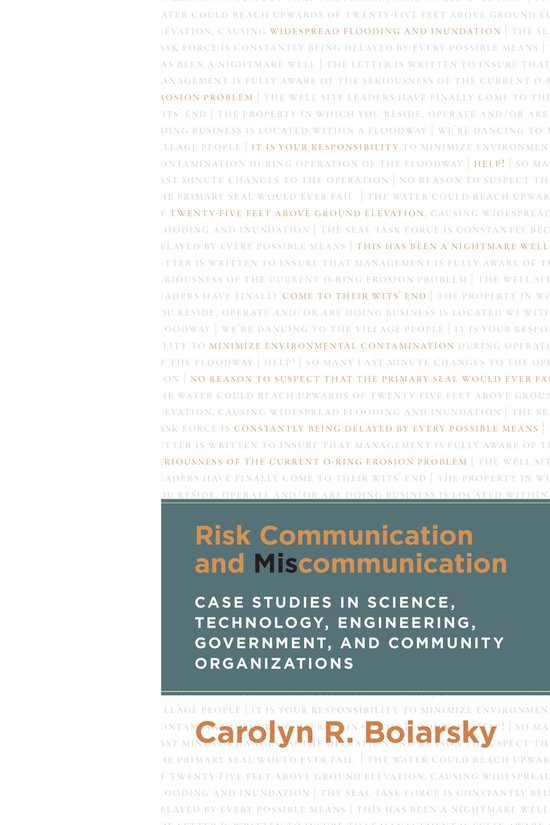 Risk Communication and Miscommunication - cover