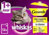 Whiskas - Casserole Adult Selection - Gevogelte 4 smaken
