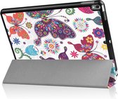 Shop4 - iPad Pro 10.5 (2017) Hoes - Smart Book Case Vlinders en Bloemen
