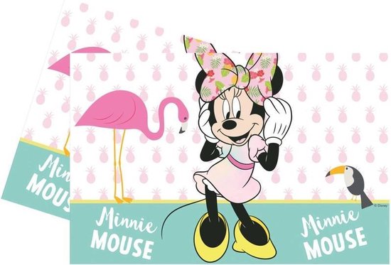 Nieuw bol.com | Disney Minnie Mouse tropical themafeest tafelkleed XE-89