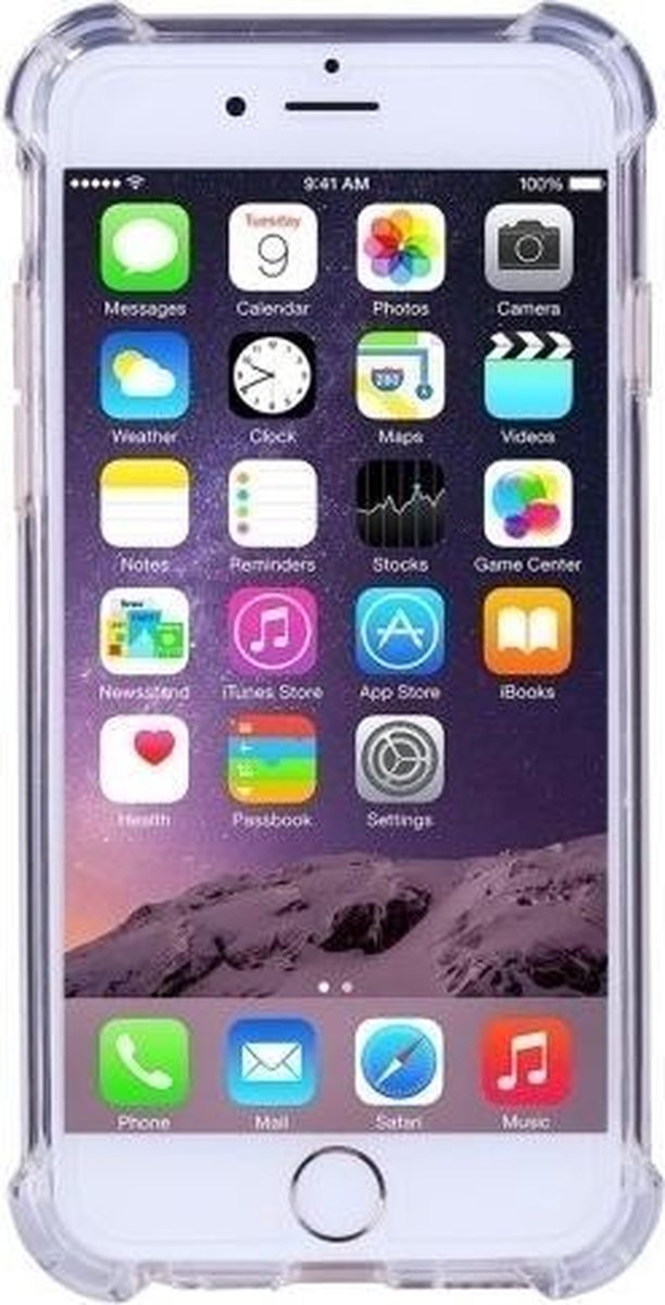 Shock Proof case met TPU Soft Frame hoesje voor Iphone 6/6S - Transparant Doorzichtig