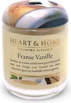 Heart & Home geurkaars in pot (s) -  Franse Vanille