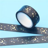 Sterren - Decoratie Washi / Masking papier tape - 15 mm x 5 m - Leukste Winkeltje