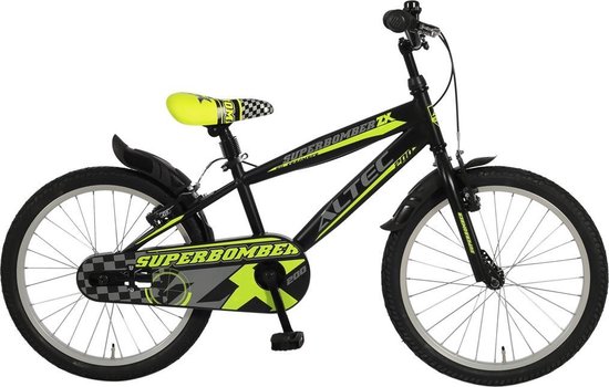 Altec Umit Superbomber Jongensfiets 20 inch - Zwart / Geel | bol.com