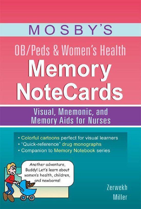 Mosby's OB/Peds & Women's Health Memory NoteCards - cover