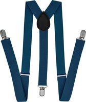 Fako Fashion® - Bretels - Effen - 100cm - Kobalt Blauw