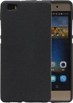 Sand Look TPU Backcover Case Hoesje voor Huawei P8 Lite Zwart
