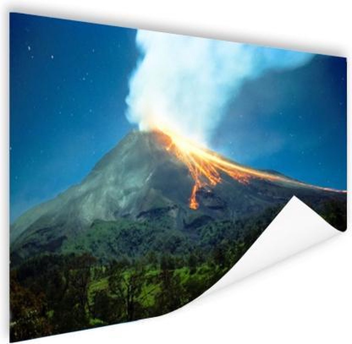 Poster Mount Merapi - 80x60 cm