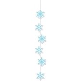 Sneeuwvlokken decoratie slinger 108 cm