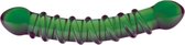 Glazen Dildo - Spiral Curve green