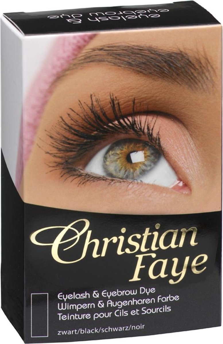 Christian Faye Wimper en Wenkbrauwverfkit - Black - Christian Faye