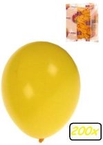Ballonnen helium 200x geel - Ballon helium lucht festival verjaardag feest gele