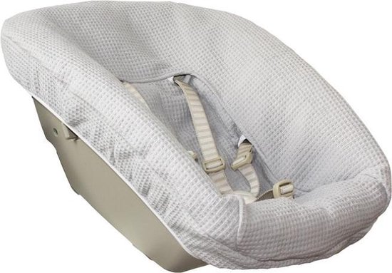 Newborn hoes Stokke Tripp Trapp - lichtgrijze wafelstof | bol.com