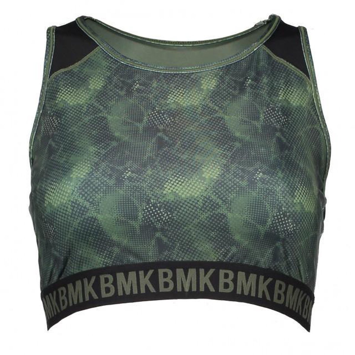 Printed Crop Top Snake Army XS