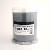 DVD-R 16x inktjet white printable, 120min / 4,7GB, 100 stuks. Professionele kwaliteit!