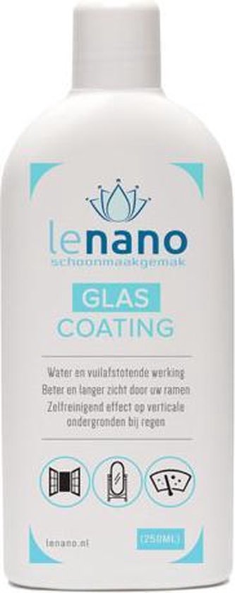 koel omverwerping aardolie Lenano Glas coating (250ml) - Nano coating glas / keramische tegels –  Water- en... | bol.com
