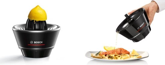 Bosch Citruspers MCP72GPB 40 W Zwart, RVS van Bosch — afbeelding 4