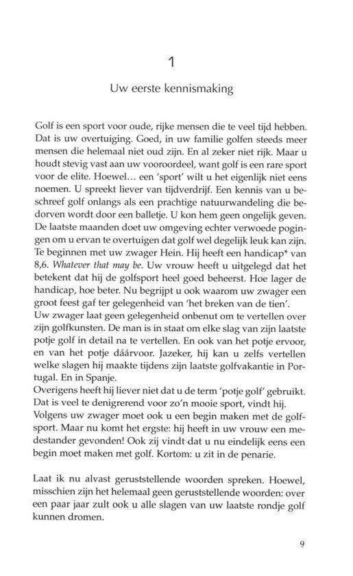 Een paragraaf tekst over golf. De tekst bevat een 'Tip' sectie.