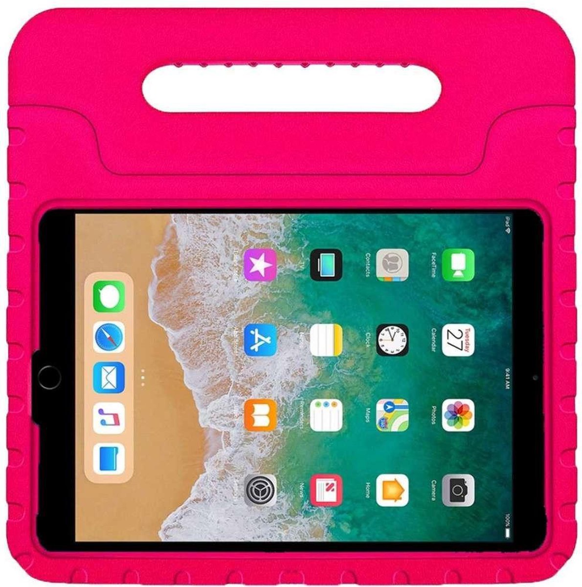 Geschikt voor Apple iPad Pro 11 hoesje - Kids-proof draagbare tablet case - roze
