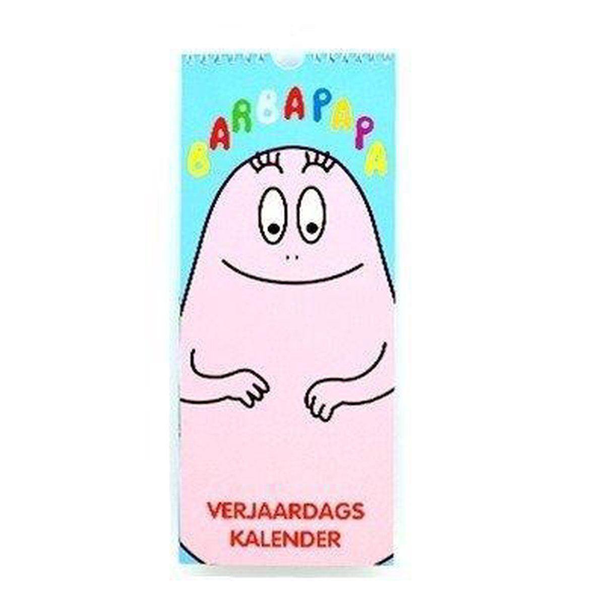 Verjaardagskalender Barbapappa - Geen Jaartal - Ophangbaar -Blauw - 13 x 33 x 0,6 cm