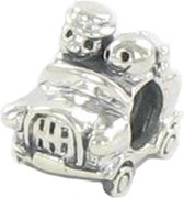 Quiges - 925 - Zilveren - Bedels -Sterling zilver - Beads - Auto Kraal Charm - Geschikt – voor - alle bekende merken - Armband Z642
