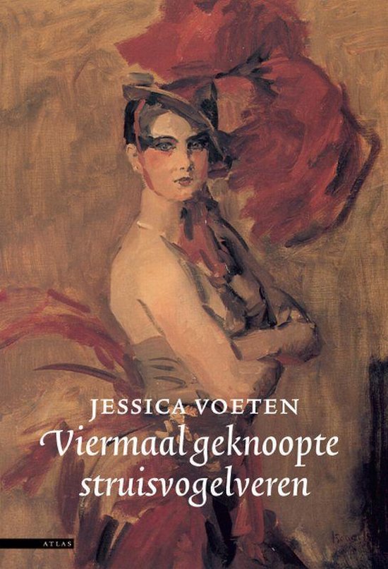 Cover van het boek 'Viermaal geknoopte struisvogelveren' van Jessica Voeten
