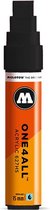 Molotow ONE4ALL 15mm Acryl Marker - Zwart - Geschikt voor vele oppervlaktes zoals canvas, hout, steen, keramiek, plastic, glas, papier, leer...