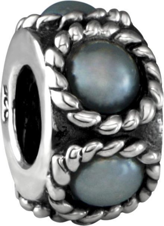 Quiges - 925 - Zilveren - Bedels -Sterling zilver - Beads - Ornament Kraal Charm - Geschikt – voor - alle bekende merken - Armband Z114