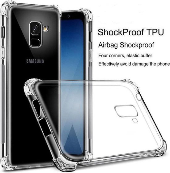 doden Toelating Mijnwerker Samsung Galaxy A6 (2018) transparant case Shockproof hoesje (verstevigde  randen) | bol.com