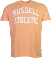 Russell Athletic Tee Crew Shirt Heren Sportshirt casual - Maat M  - Mannen - oranje