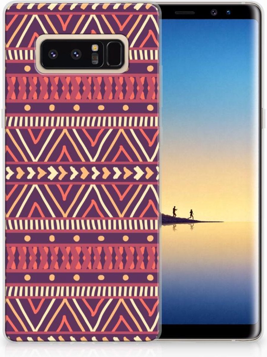 Samsung Galaxy Note 8 TPU bumper Aztec Paars