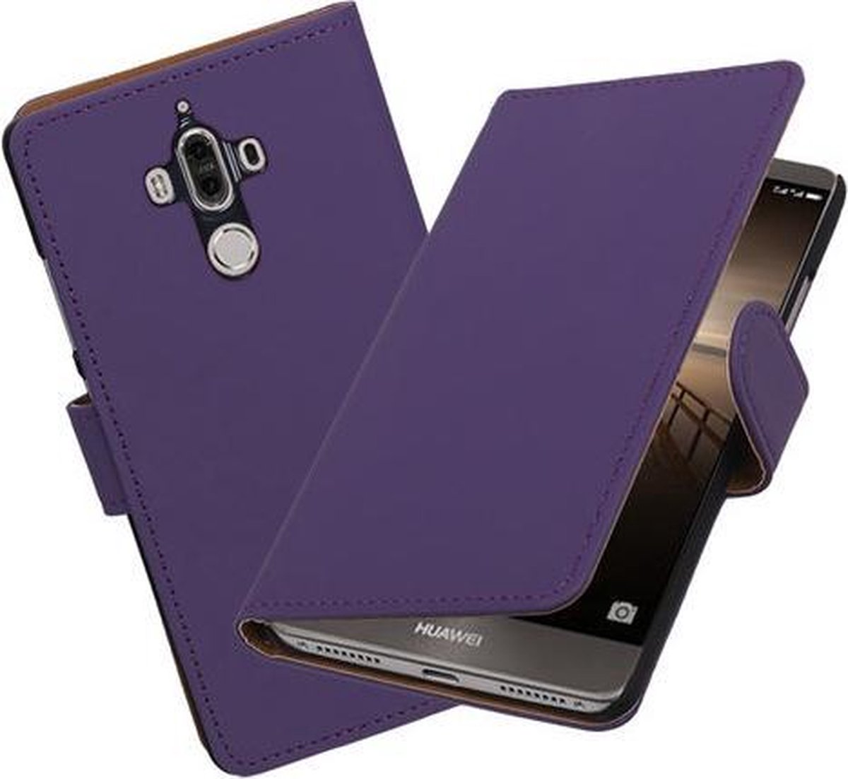 BestCases.nl Huawei Mate 9 Effen booktype hoesje Paars