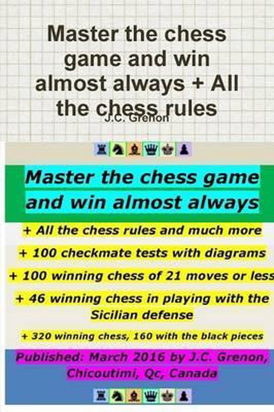 Master the chess game and win almost always + All the chess rules