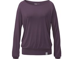 Yoga-Longsleeve "ala" - elderberry XL Loungewear shirt YOGISTAR