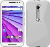 Motorola Moto G Turbo Edition Silicone Case s-style hoesje Wit