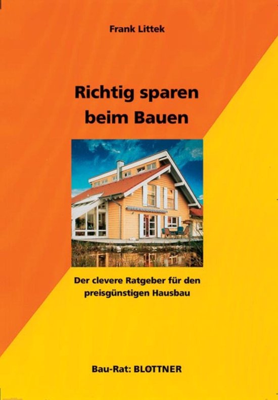 Richtig sparen beim Bauen - cover