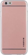 Xssive Hard Back Cover Case voor Apple iPhone 7 / iPhone 8  / iPhone SE (2020) - met zachte silicone rand - Pink