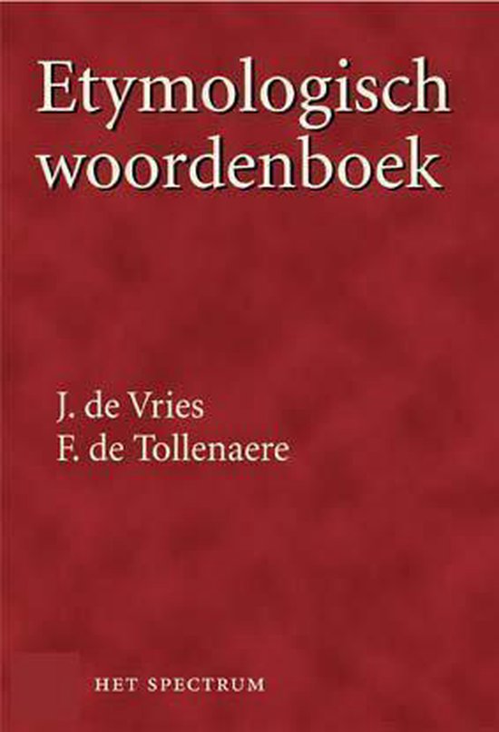 Boek cover Etymologisch Woordenboek van J. Vries