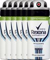 Rexona Men Williams F1  - 6 x 75 ml - Deodorant Spray