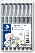 pigment liner fineliner - box 8 st