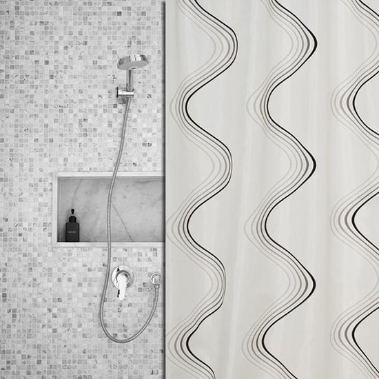Roomture douchegordijn Spiral 120 x 200 cm