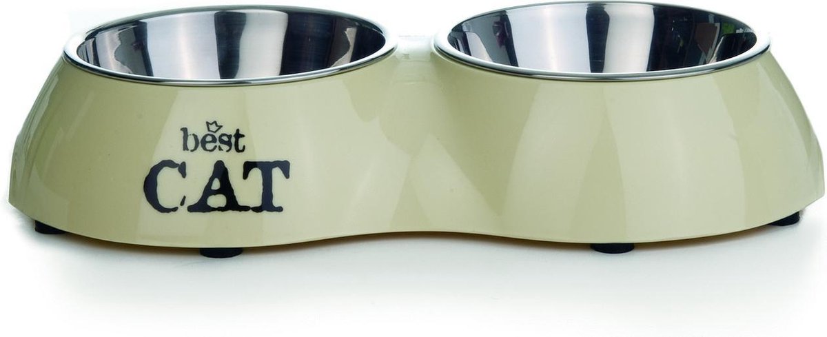 Beeztees Best Cat - Dinerset - 26,5X15 - Beige